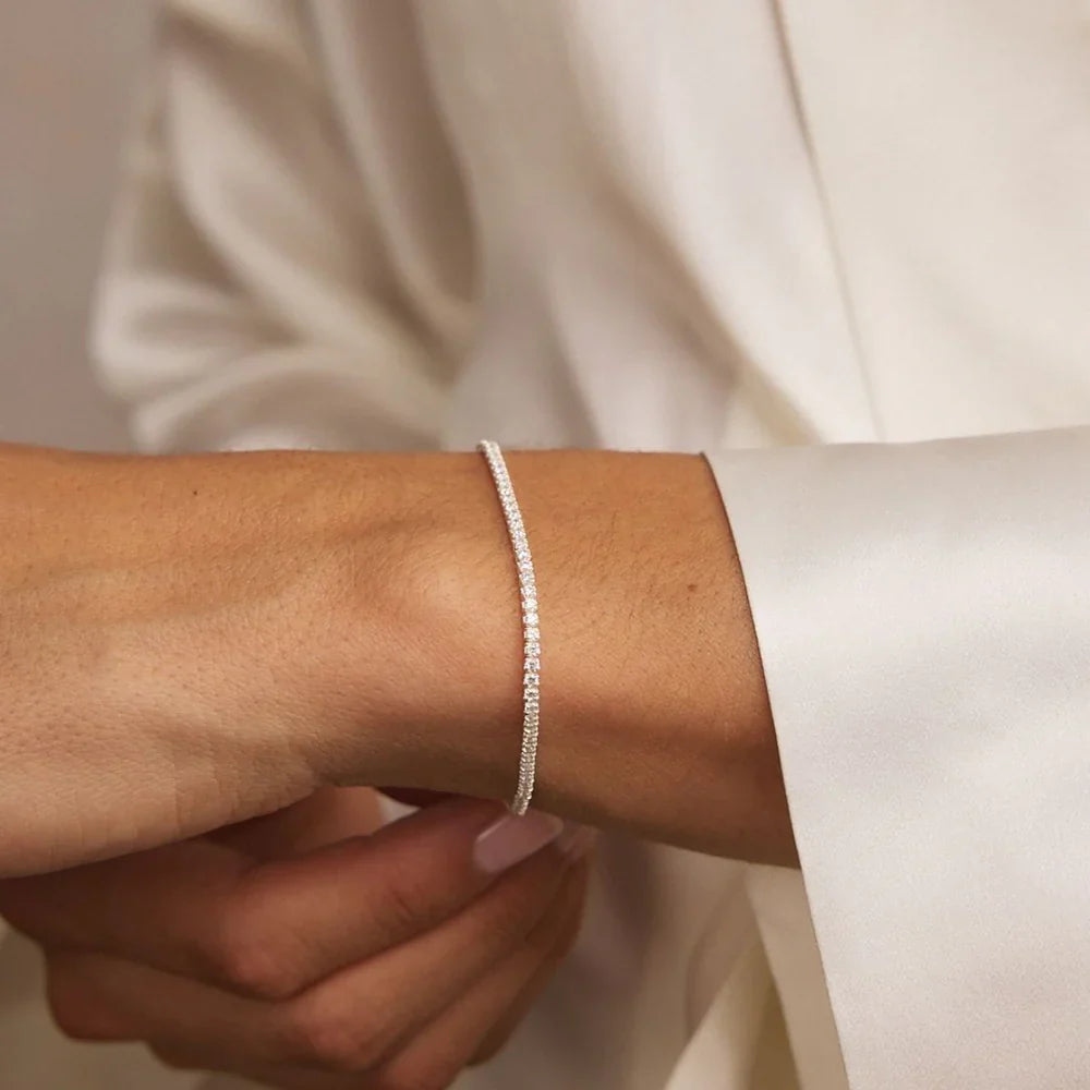 HALO - TENNIS MULTI-SIZE SILVER BRACELET BUNDLE