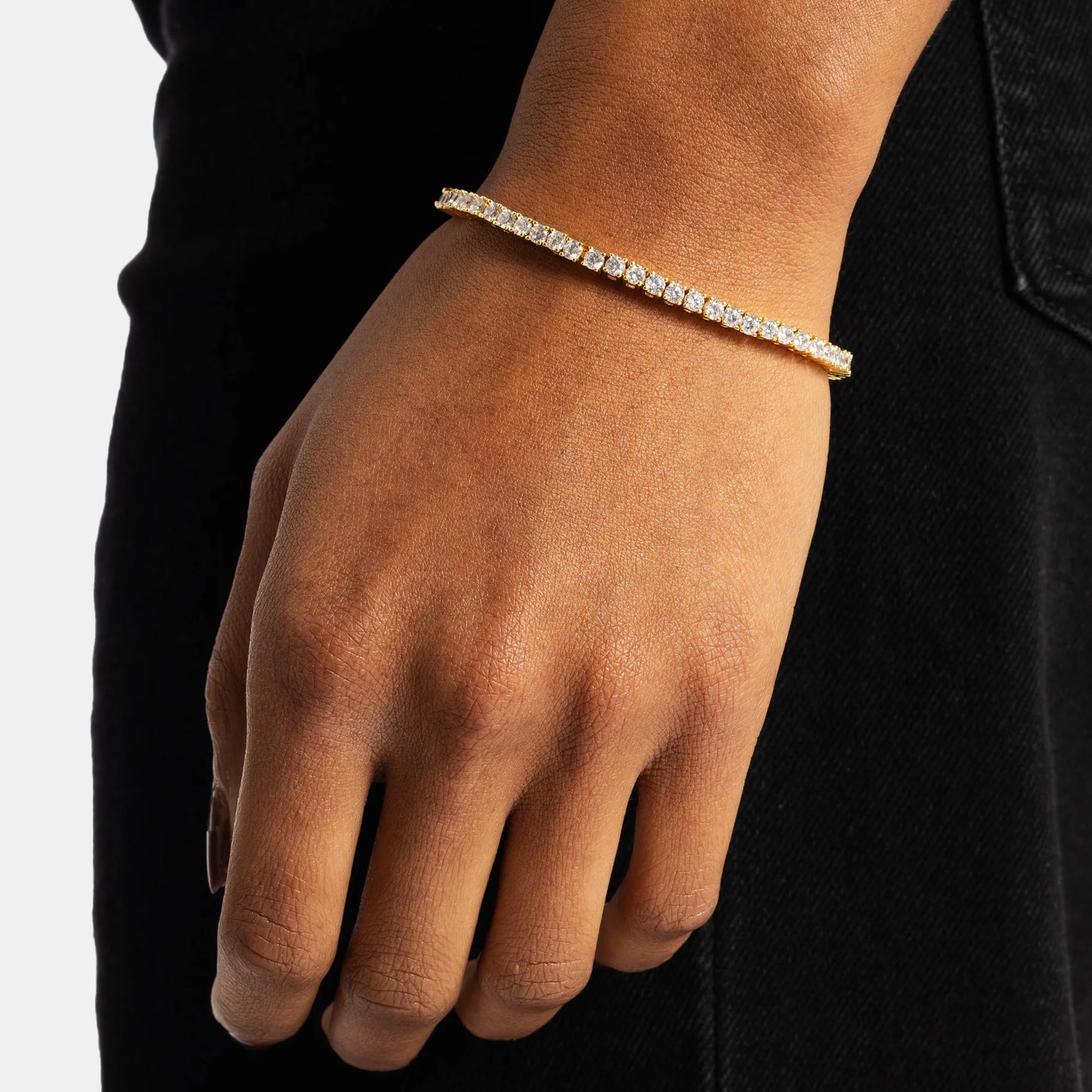 HALO 3mm - TENNIS BRACELET / GOLD