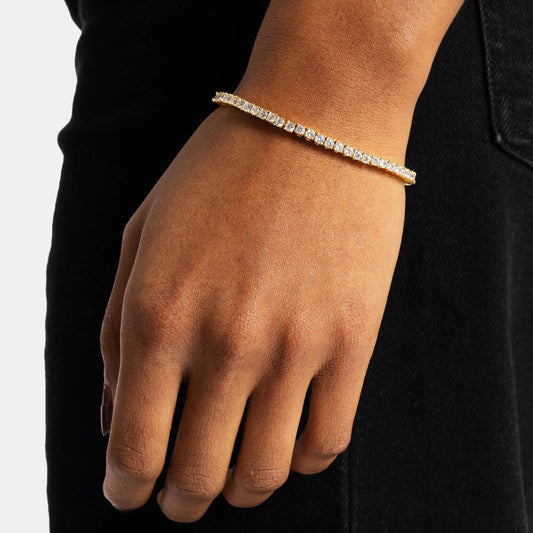 HALO 3mm - TENNIS BRACELET / GOLD