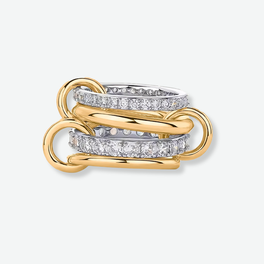 JUMBO STACKED DIAMOND RING