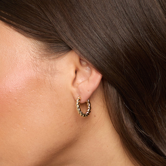 GOLD TWIST EARRINGS