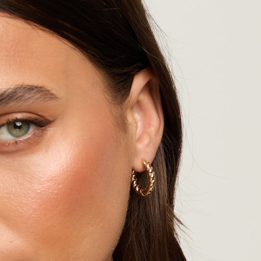 GOLD TWIST EARRINGS
