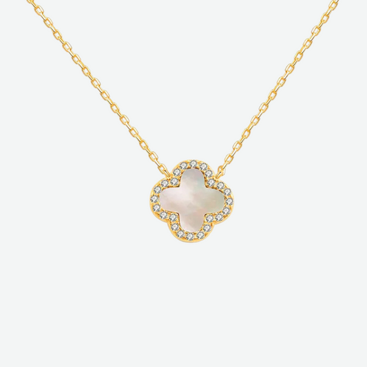 TRINITY - GOLD / DIAMOND WHITE NECKLACE
