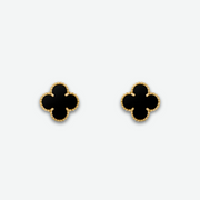 AMOUR STUD EARRINGS GOLD / BLACK