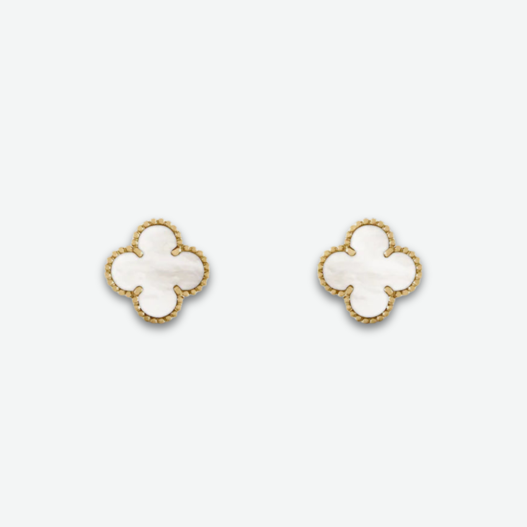 AMOUR STUD EARRINGS GOLD / MOTHER OF PEARL