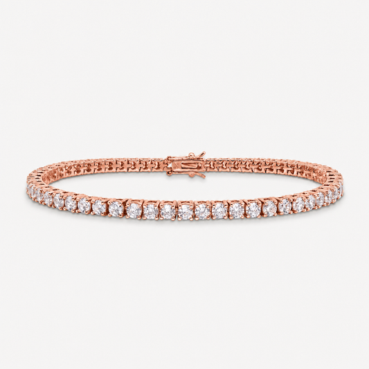 HALO - BRACELET TENNIS / OR ROSE