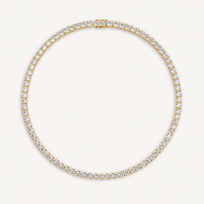 HALO XL - TENNIS NECKLACE / GOLD
