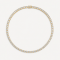 HALO XL - TENNIS NECKLACE / GOLD