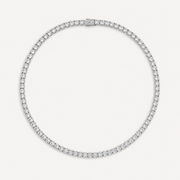 HALO XL - TENNIS NECKLACE / SILVER