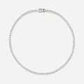 HALO - TENNIS NECKLACE / SILVER