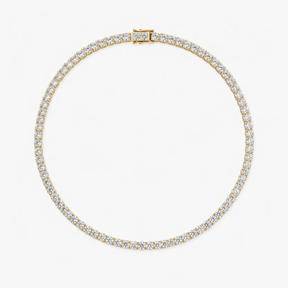 HALO XL - TENNIS NECKLACE / GOLD