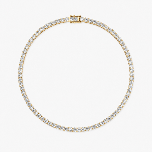 HALO XL - TENNIS NECKLACE / GOLD