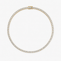 HALO XL - TENNIS NECKLACE / GOLD