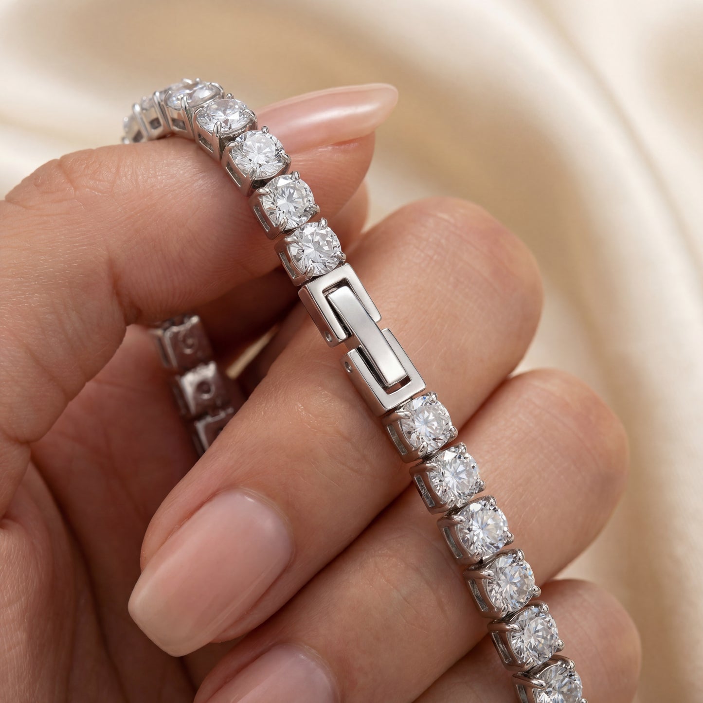 HALO XL - TENNIS BRACELET / SILVER
