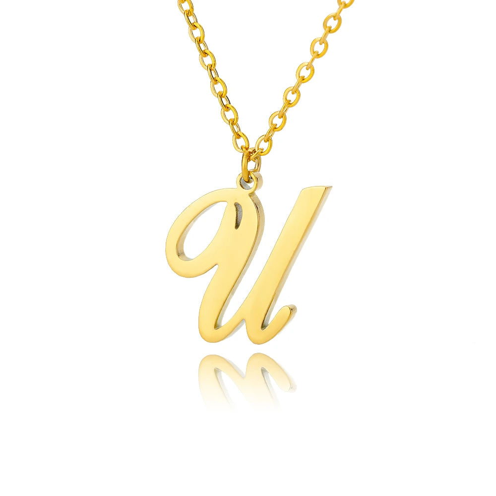 ALEX BRUSH LETTER A-Z NECKLACE