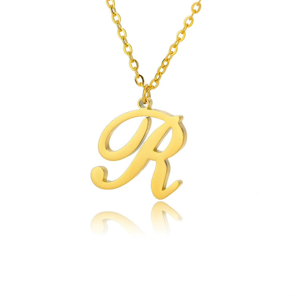 ALEX BRUSH LETTER A-Z NECKLACE