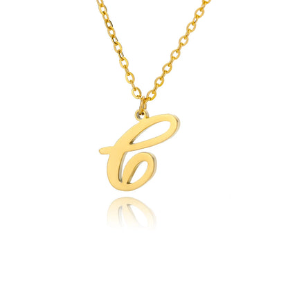 ALEX BRUSH LETTER A-Z NECKLACE