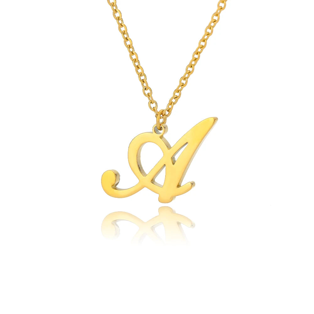 ALEX BRUSH LETTER A-Z NECKLACE