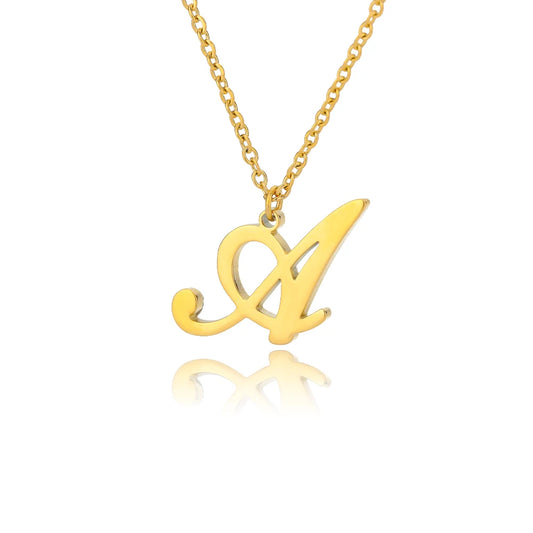 ALEX BRUSH LETTER A-Z NECKLACE