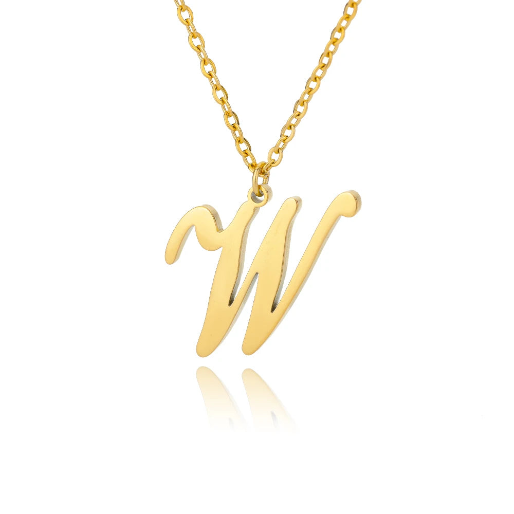 ALEX BRUSH LETTER A-Z NECKLACE