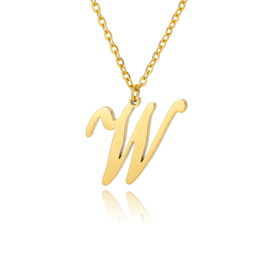 ALEX BRUSH LETTER A-Z NECKLACE