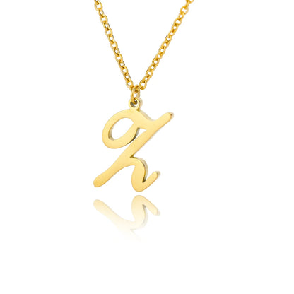 ALEX BRUSH LETTER A-Z NECKLACE