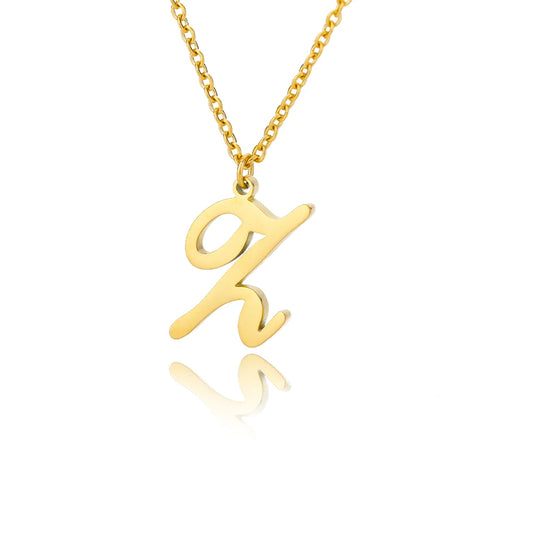 ALEX BRUSH LETTER A-Z NECKLACE