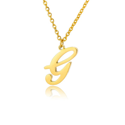 ALEX BRUSH LETTER A-Z NECKLACE