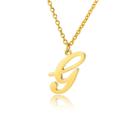 ALEX BRUSH LETTER A-Z NECKLACE