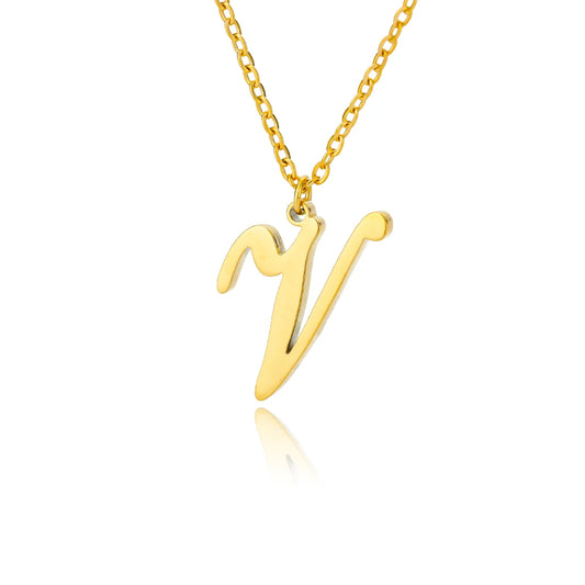 ALEX BRUSH LETTER A-Z NECKLACE