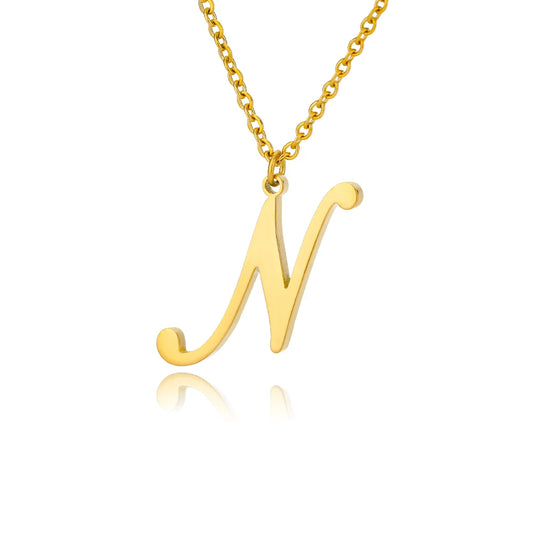 ALEX BRUSH LETTER A-Z NECKLACE