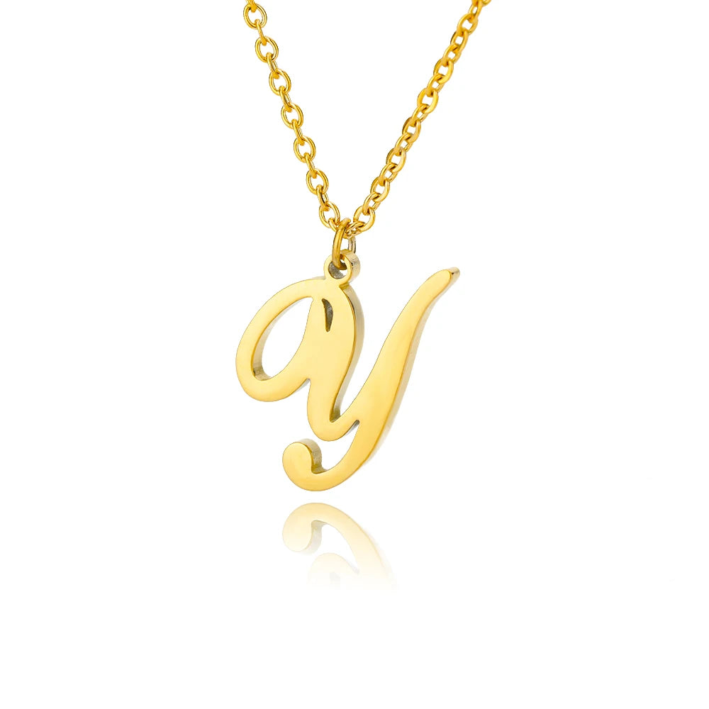 ALEX BRUSH LETTER A-Z NECKLACE