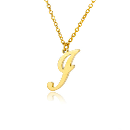 ALEX BRUSH LETTER A-Z NECKLACE