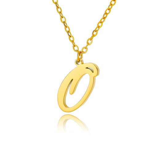 ALEX BRUSH LETTER A-Z NECKLACE