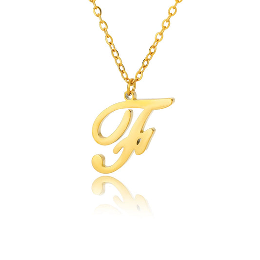 ALEX BRUSH LETTER A-Z NECKLACE