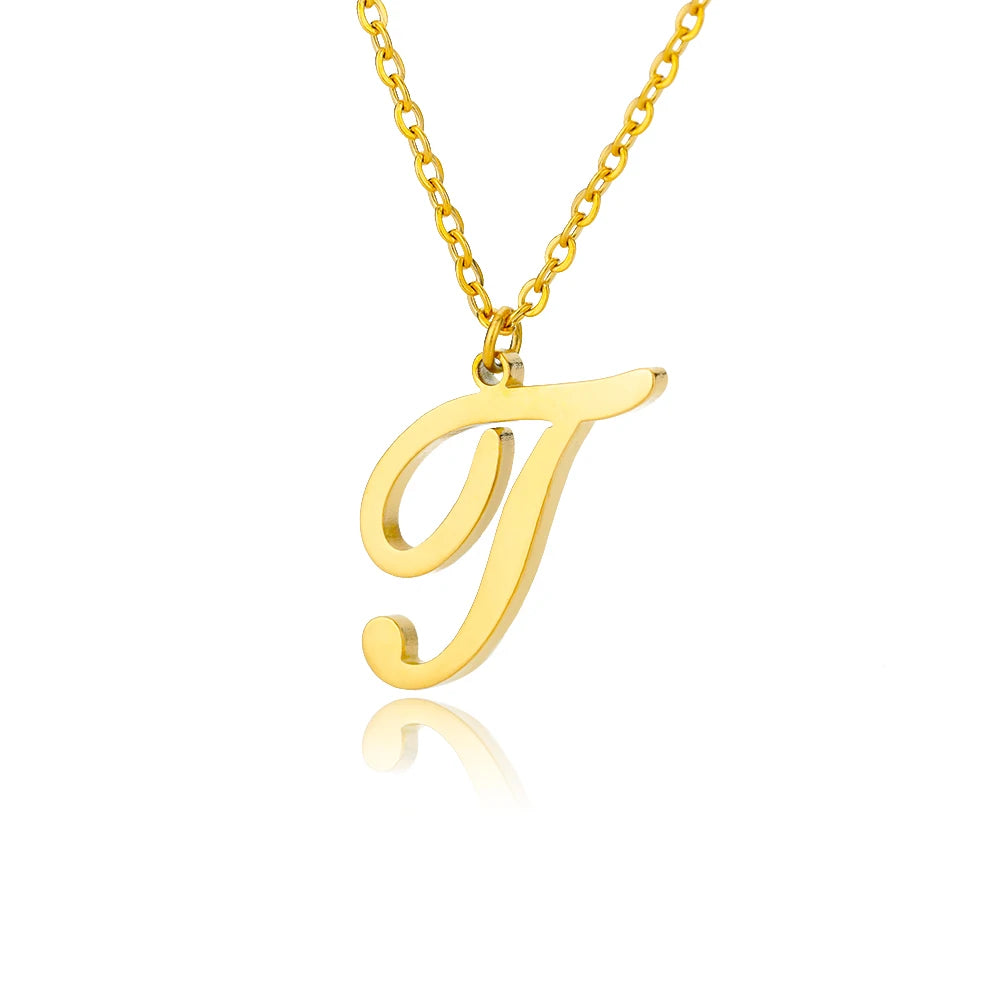 ALEX BRUSH LETTER A-Z NECKLACE