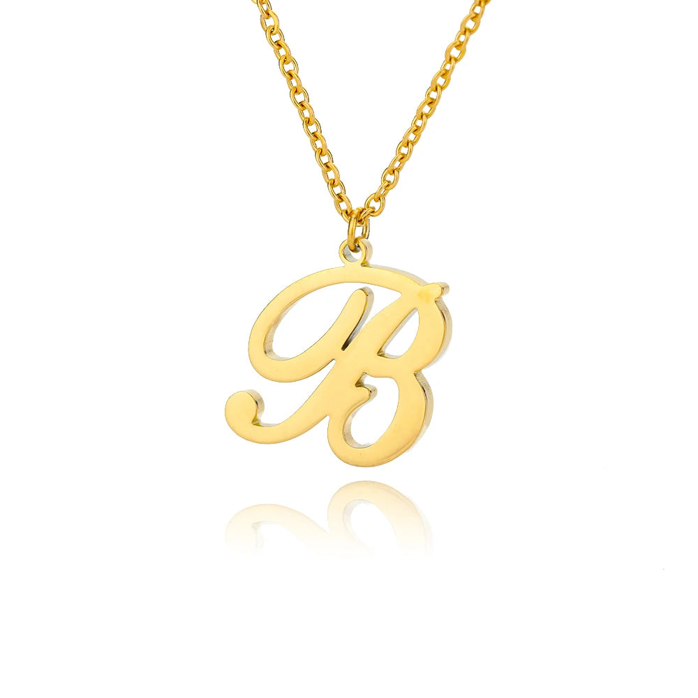ALEX BRUSH LETTER A-Z NECKLACE