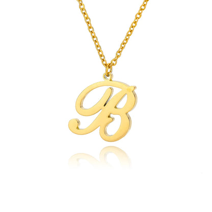 ALEX BRUSH LETTER A-Z NECKLACE