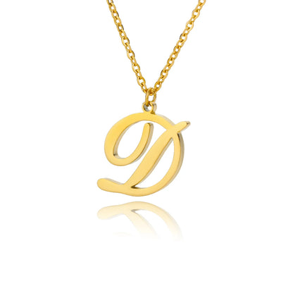 ALEX BRUSH LETTER A-Z NECKLACE