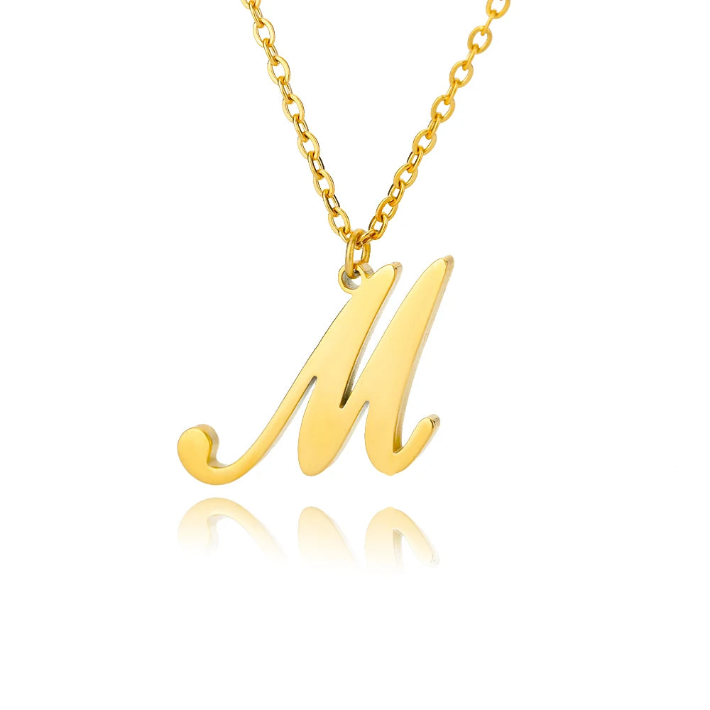 ALEX BRUSH LETTER A-Z NECKLACE