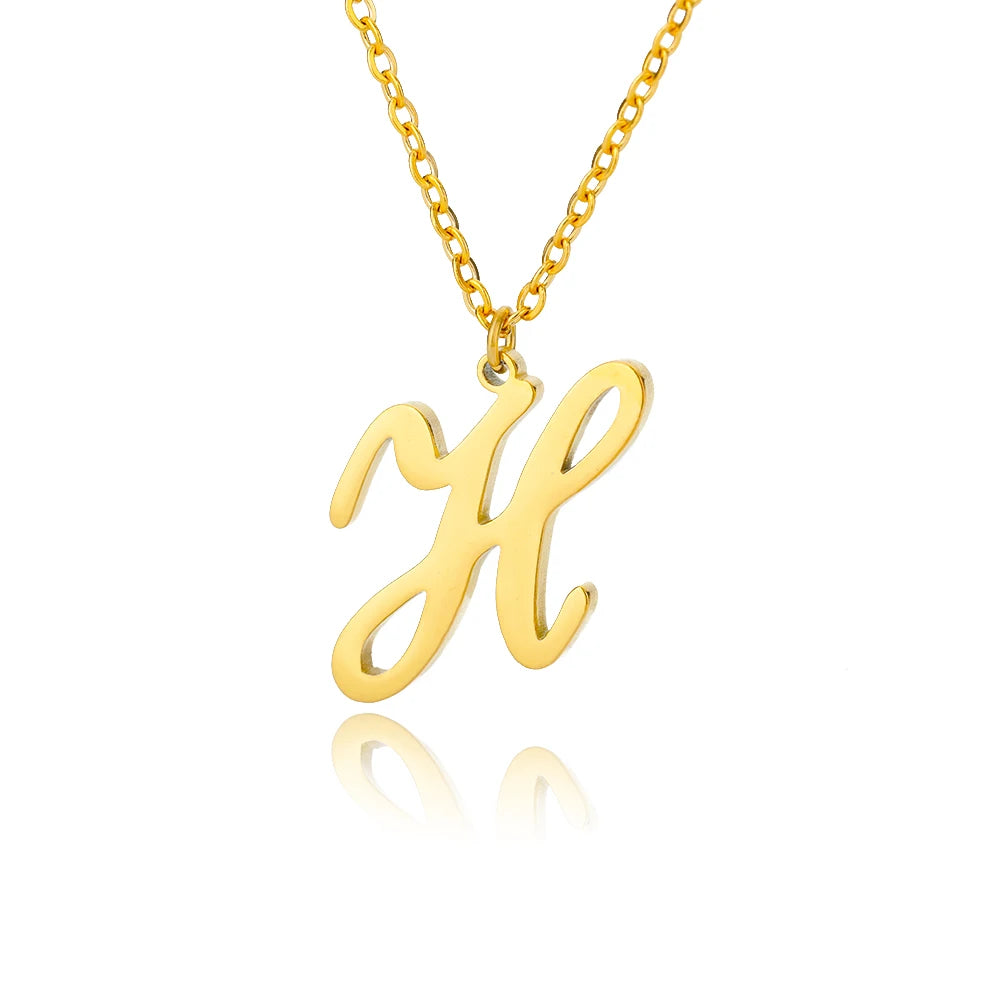 ALEX BRUSH LETTER A-Z NECKLACE