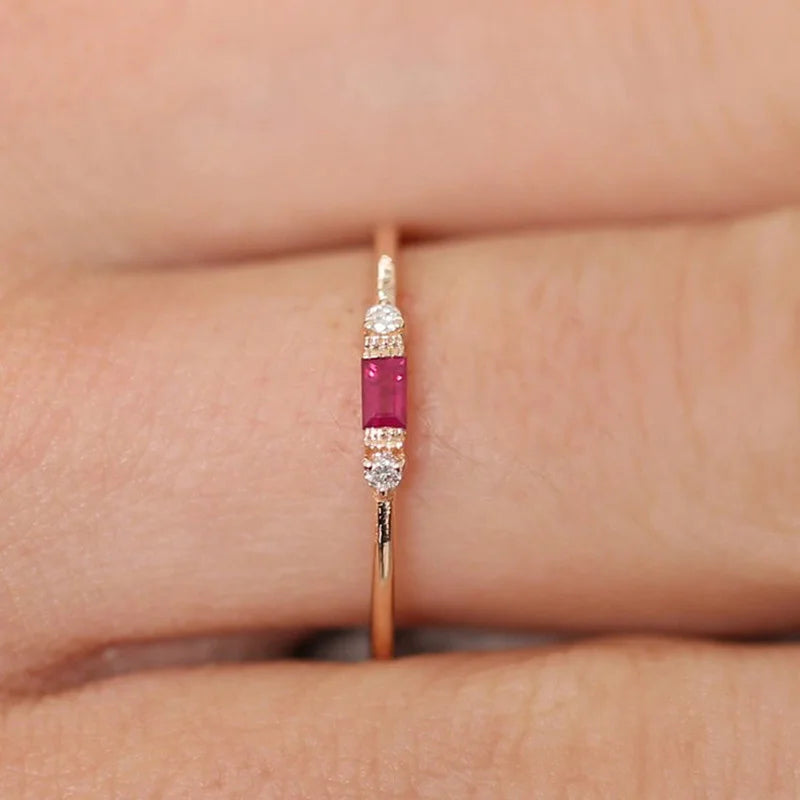RUBY & DIAMOND DUO RING