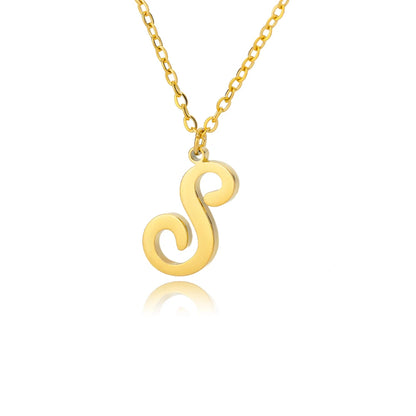 ALEX BRUSH LETTER A-Z NECKLACE