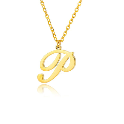 ALEX BRUSH LETTER A-Z NECKLACE