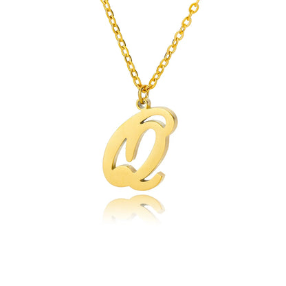 ALEX BRUSH LETTER A-Z NECKLACE