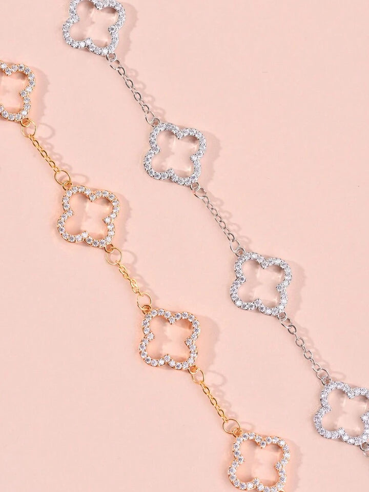 TRINITY - OPEN BRACELET / SILVER DIAMOND