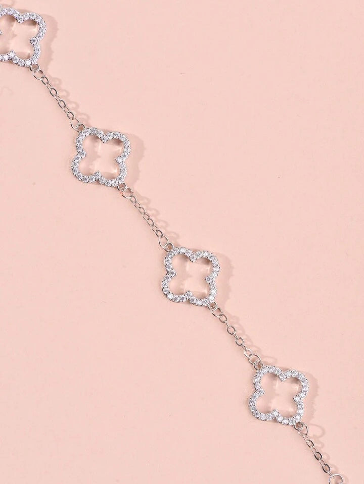 TRINITY - OPEN BRACELET / SILVER DIAMOND