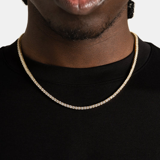 HALO 3mm - TENNIS CHAIN / GOLD