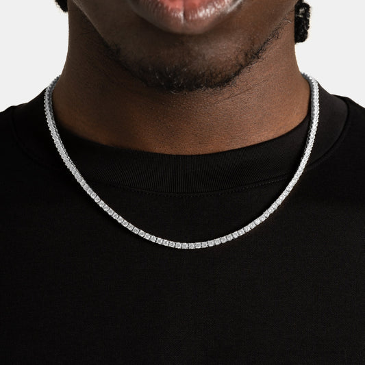 HALO 3mm - TENNIS CHAIN / SILVER