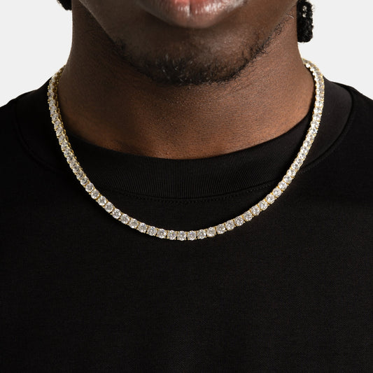 HALO 5mm - TENNIS CHAIN / GOLD